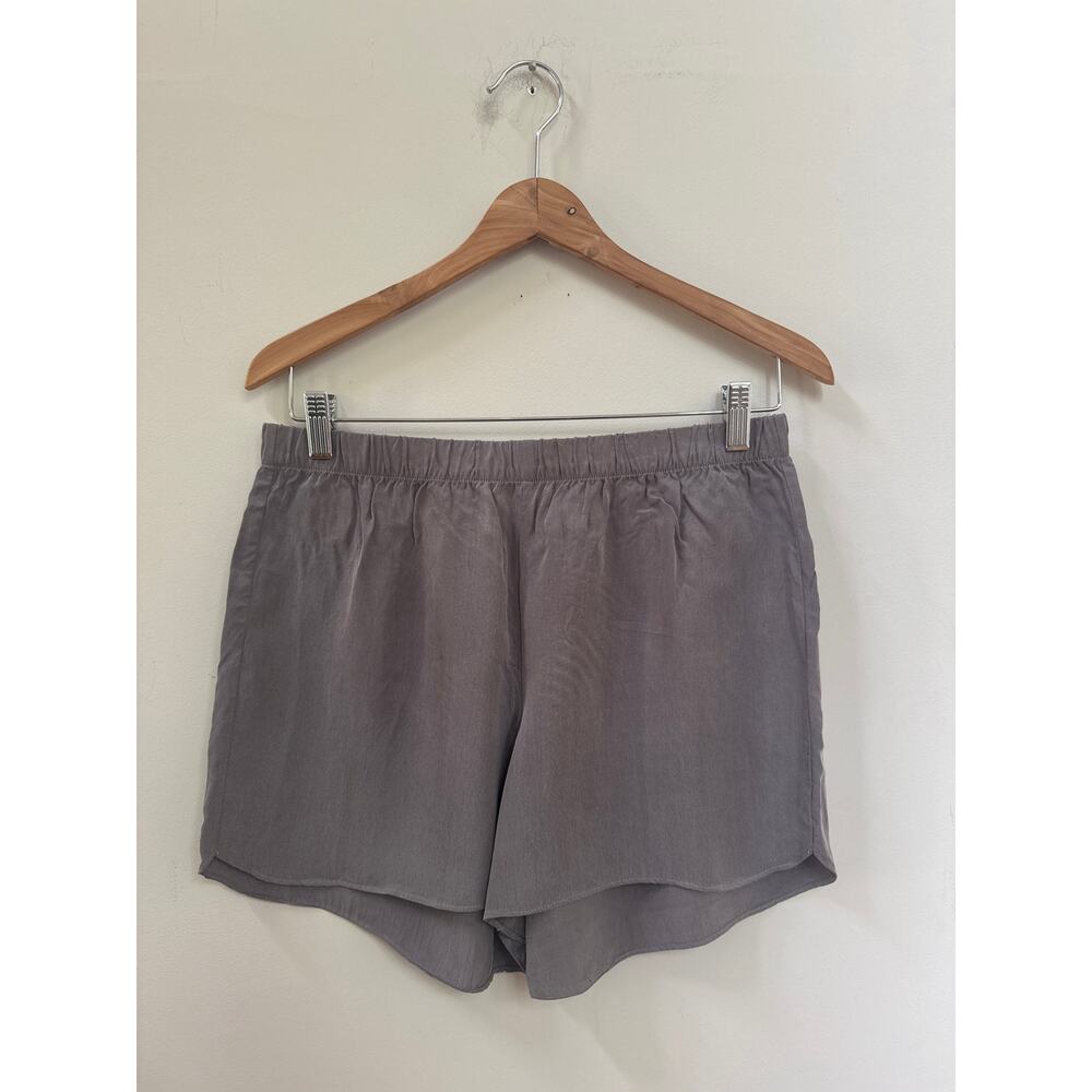 HAVEN Well Within Womens Med Gray Natural Luxe Lounge Sleep Pull-On Shorts